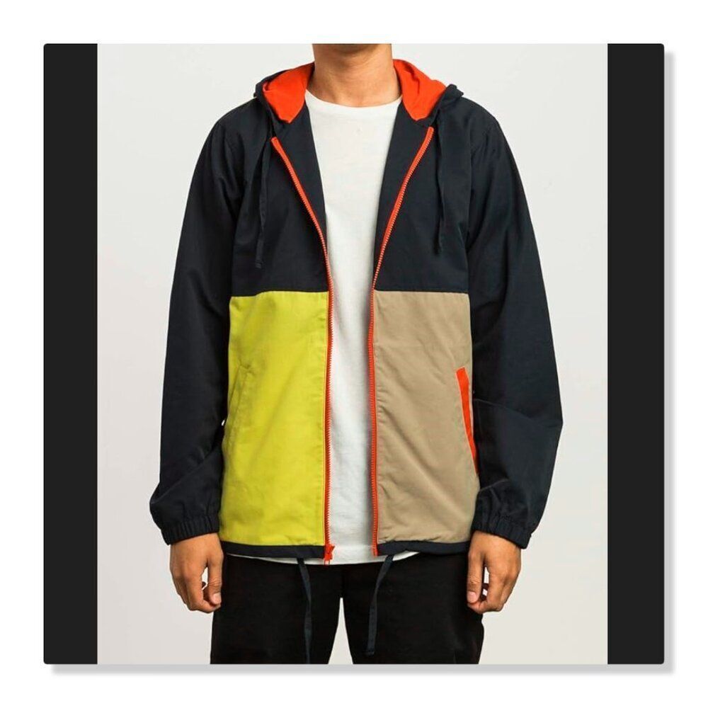 💥RVCA💥 Men's Andrew Reynolds Bloc Coaches Jacket - [XL]